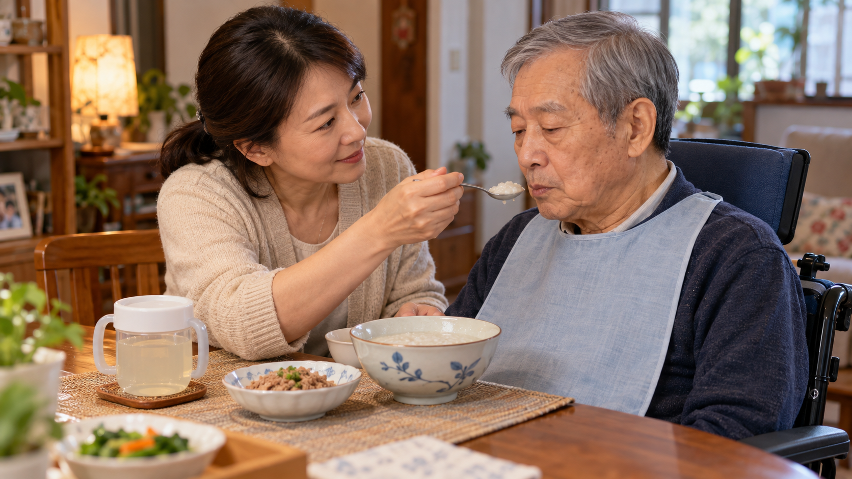 中風後吞嚥困難的 IDDSI 居家照顧法：3 個食物質地與 1 個吞嚥姿勢