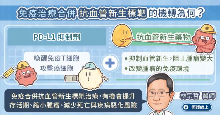 免疫治療合併抗血管新生標靶的機轉為何?