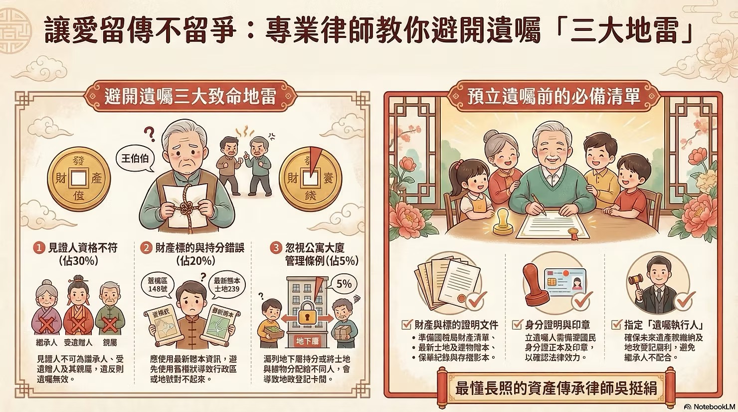 父親留下3間房子，孩子卻互告10年真正的原因，不是錢，而是一份「寫錯的遺囑」— 天使律師 吳挺絹