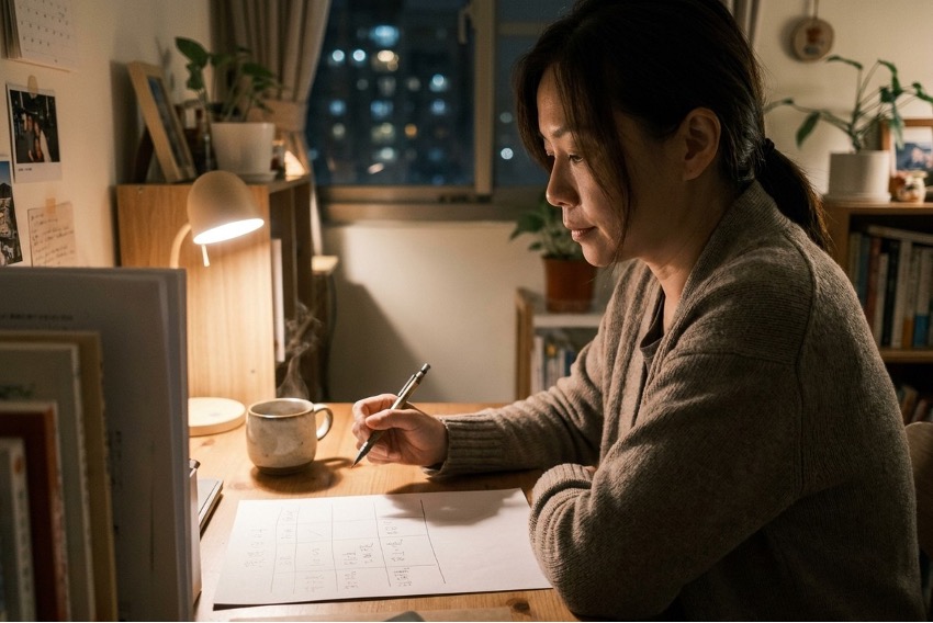 在職照顧者一週工時自記表：4 個欄位辨認被動補上的工時